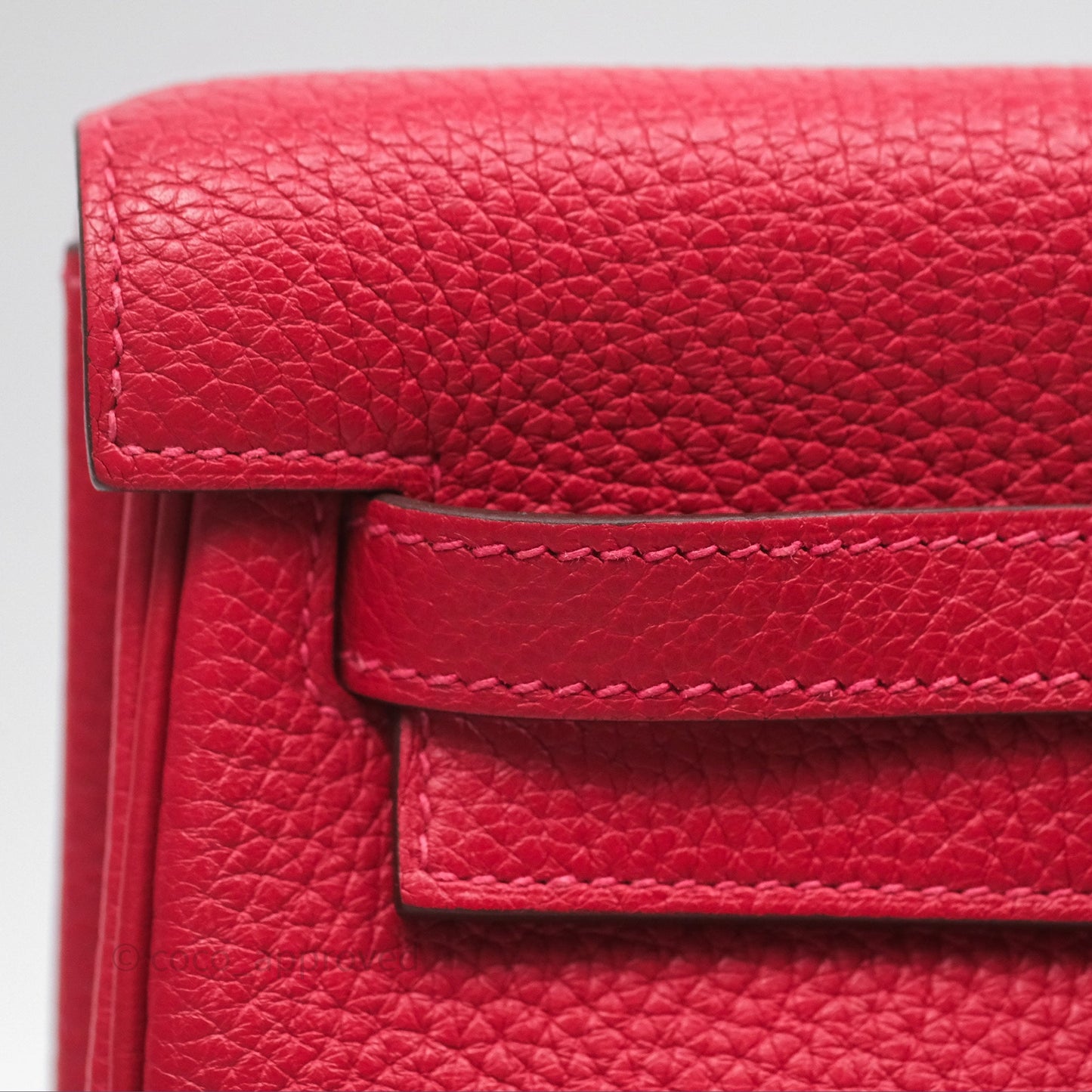 Hermès Kelly Ado Backpack Red Rouge Clemence Palladium Hardware