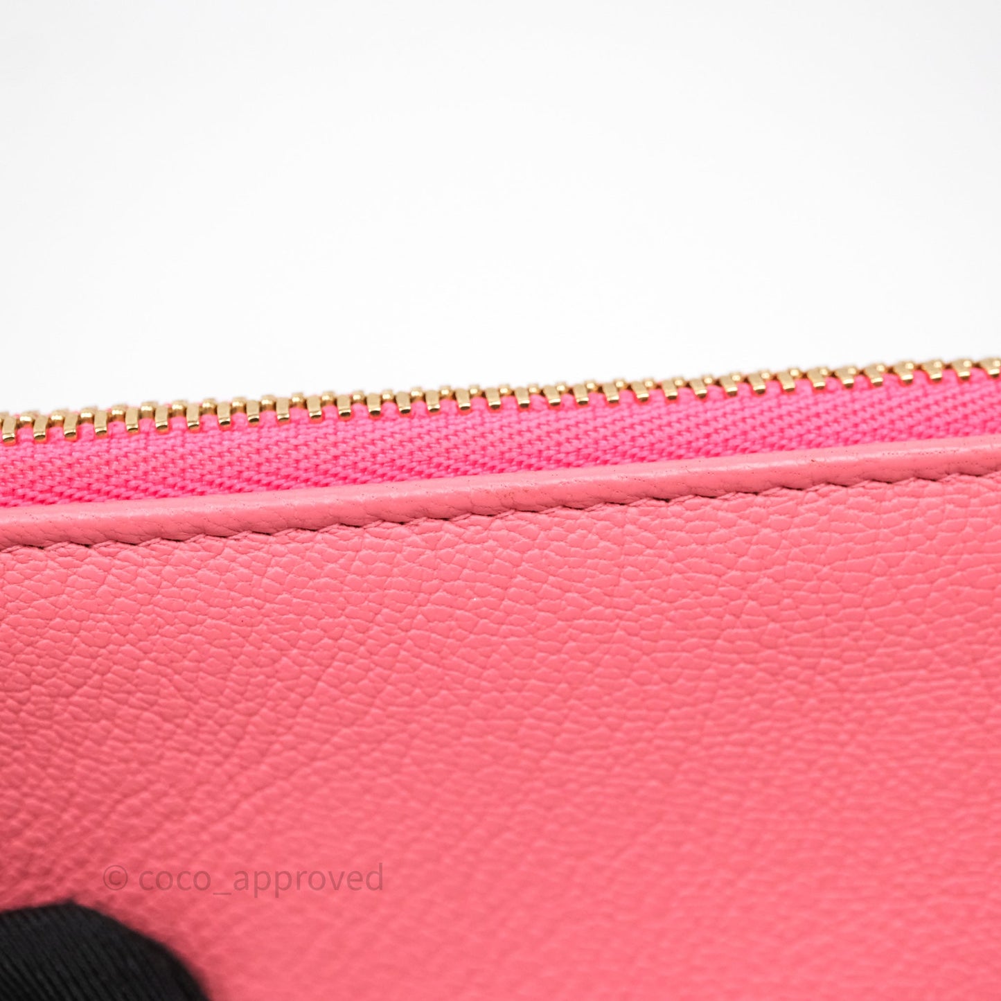 Chanel Camellia Mini O Case Pink Calfskin Gold Hardware