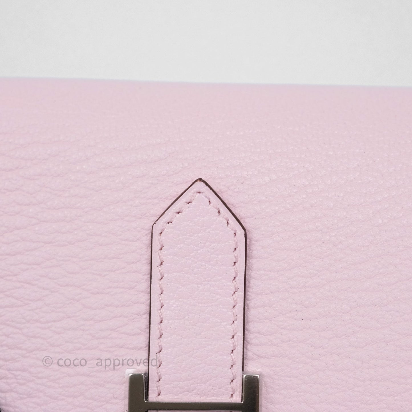 Hermes Bearn Trifold Compact Wallet Rose Darling M7 Chevre Mysore Palladium Hardware
