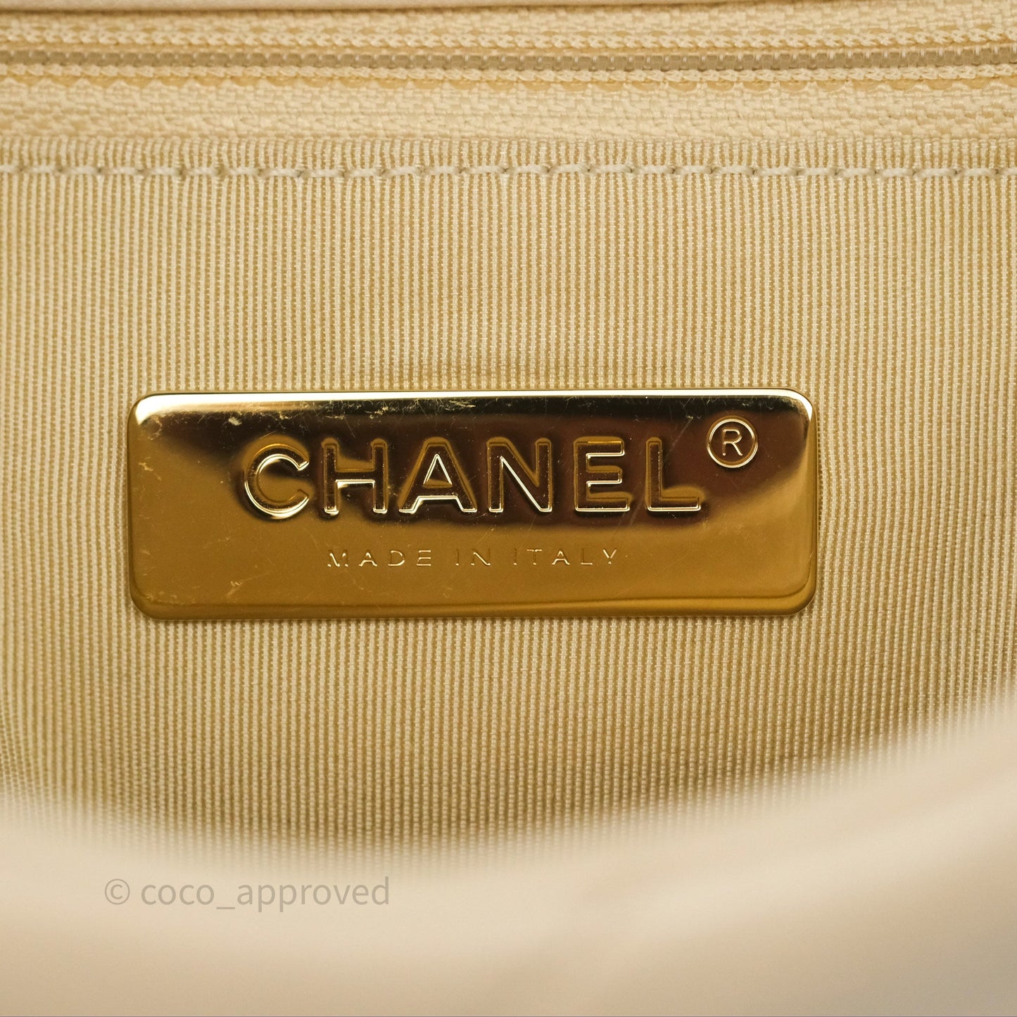 Chanel 19 Small Beige Mixed Hardware