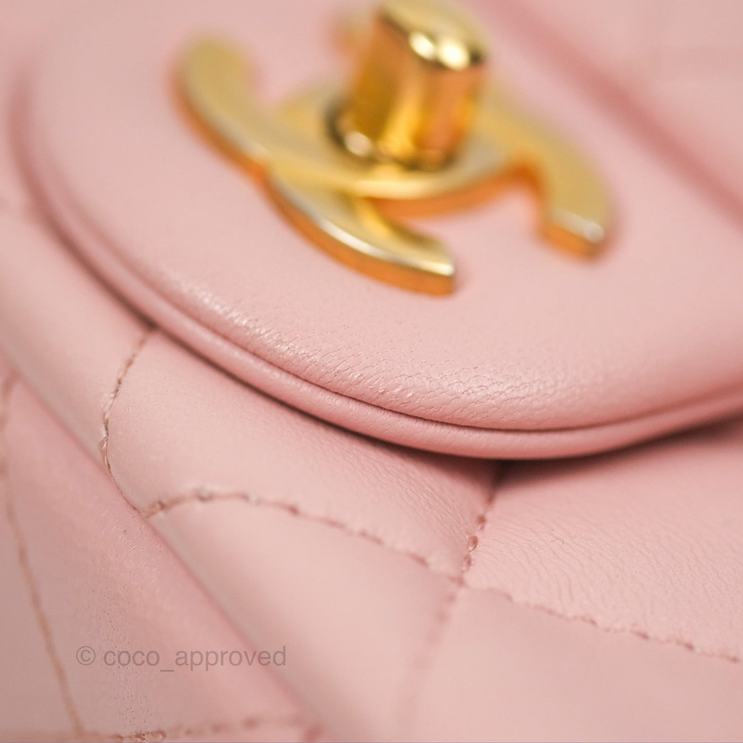 Chanel Sweet Camellia Mini Rectangular Flap Pink Lambskin Aged Gold Hardware 23S