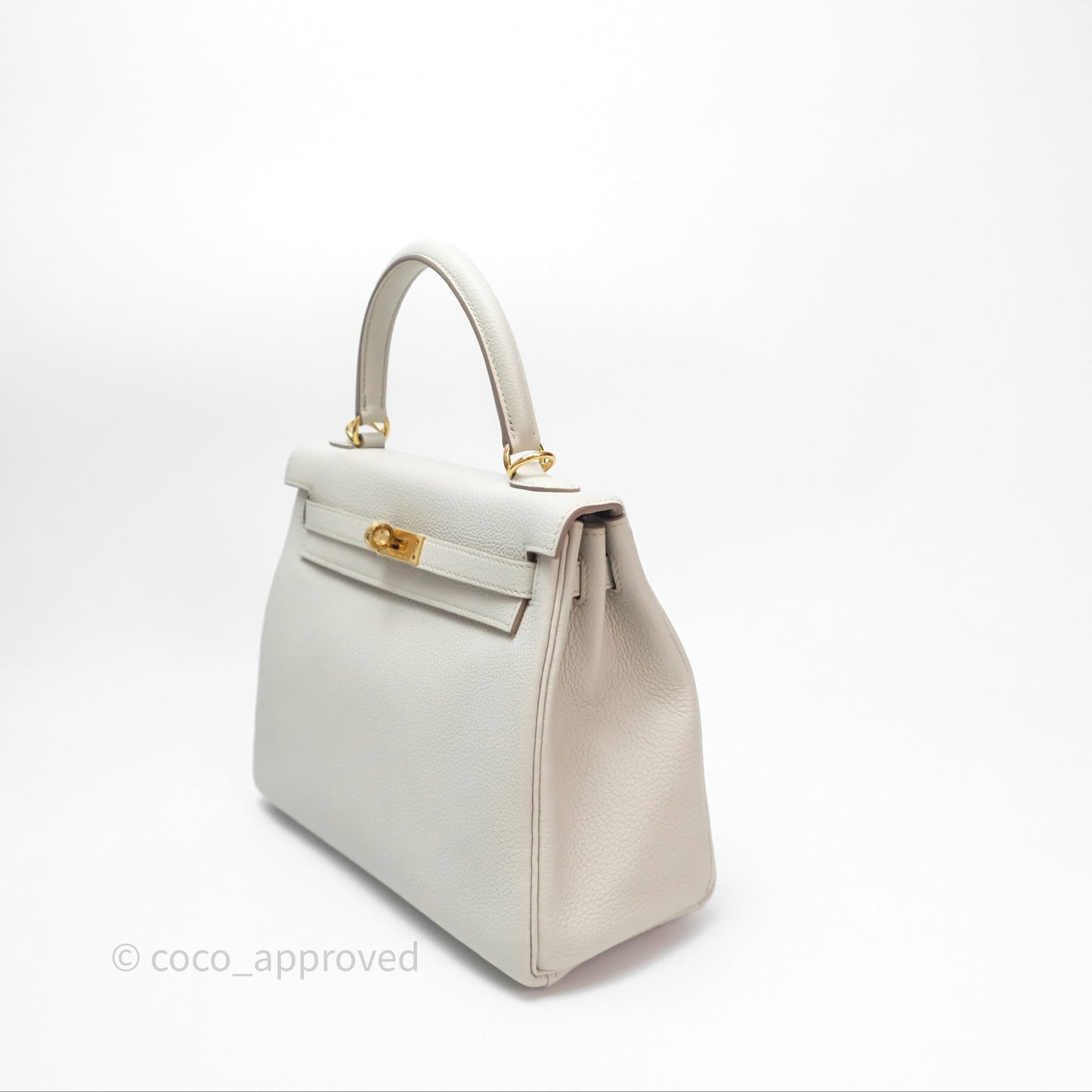 Hermès Retourne Kelly 25 Beton 8L Togo Gold Hardware