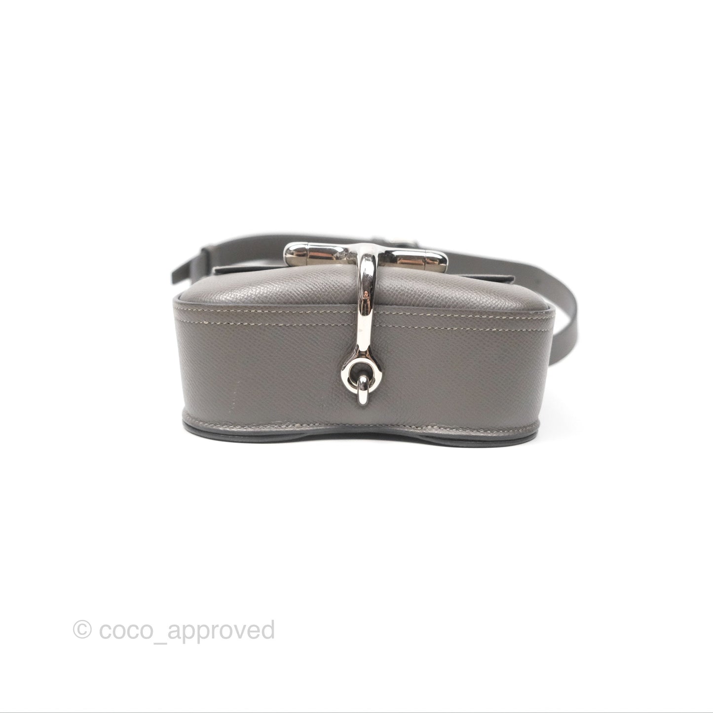Hermès Della Cavalleria Mini Bag Gris Meyer 0L Epsom Palladium Hardware