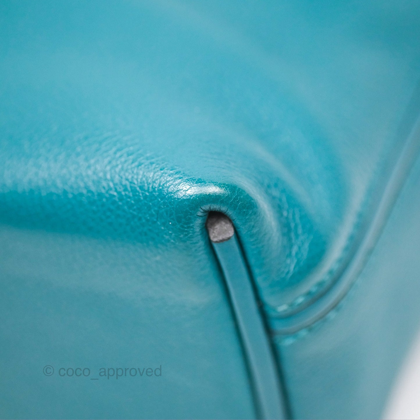 Hermès 24/24 21 Mini Vert Bosphore Evercolor Swift Palladium Hardware