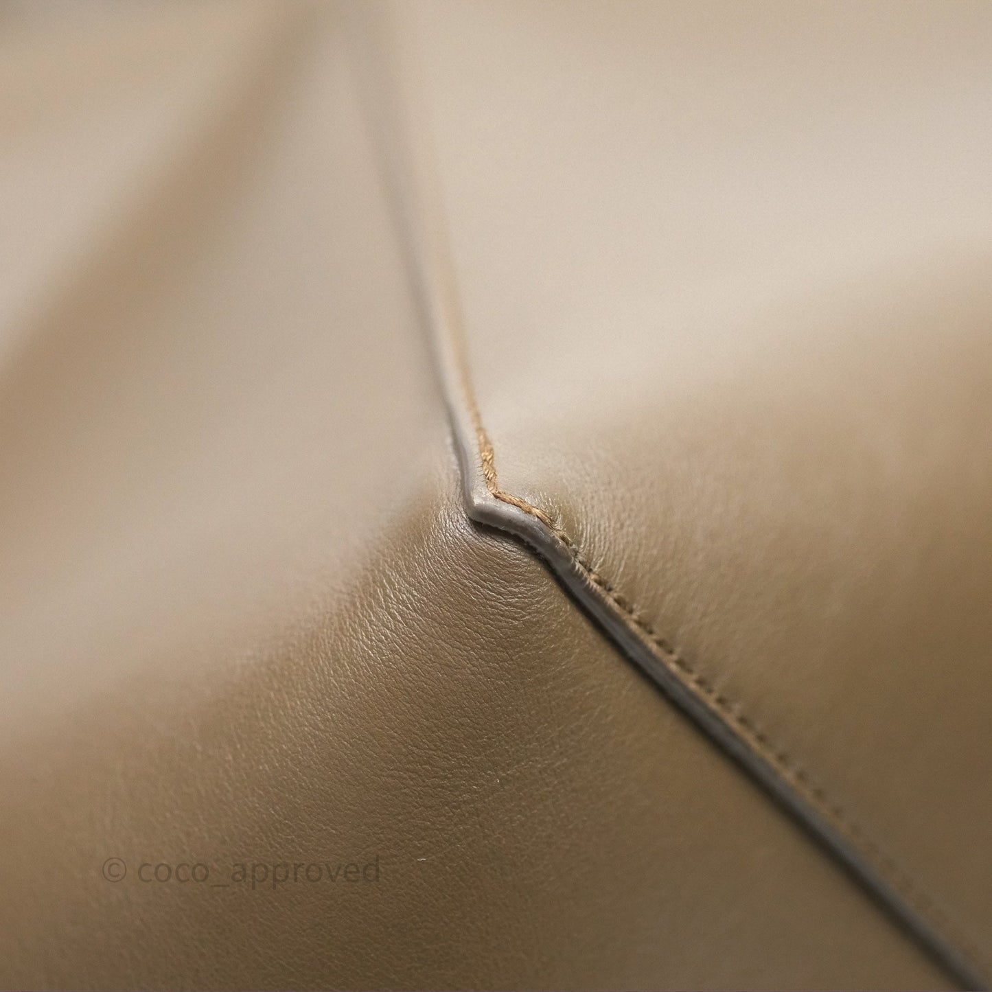Loewe XL Puzzle Fold Tote In Shiny Calfskin Umber
