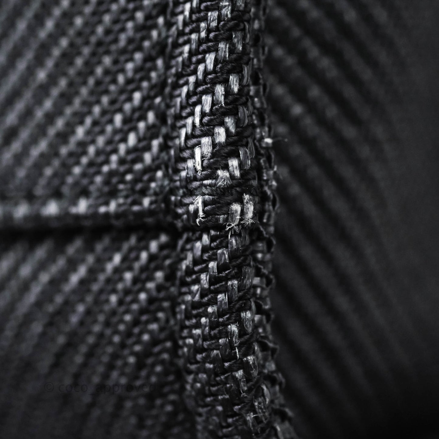 Chanel Large Deauville Charcoal Grey Canvas