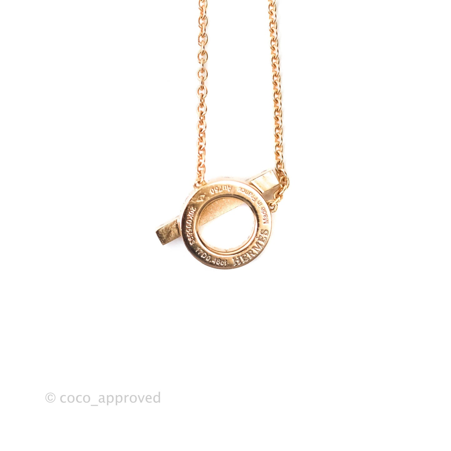 Hermès Finesse Necklace Rose Gold