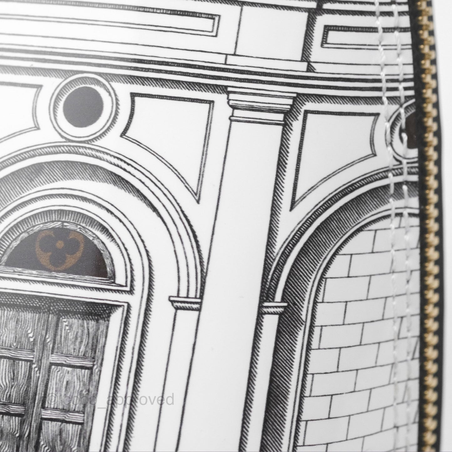 Louis Vuitton Alma BB Fornasetti Handbag Patent Calfskin