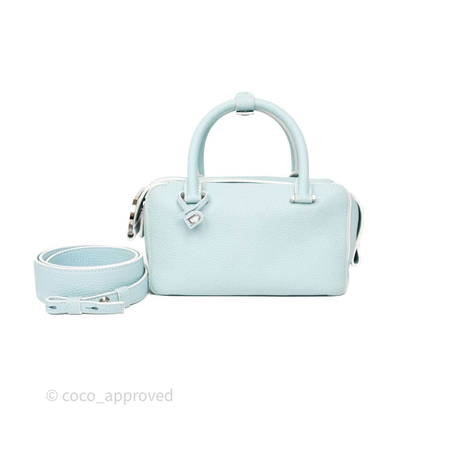 Delvaux Cool Box Mini Taurillon Soft Grained Calfskin Celadon