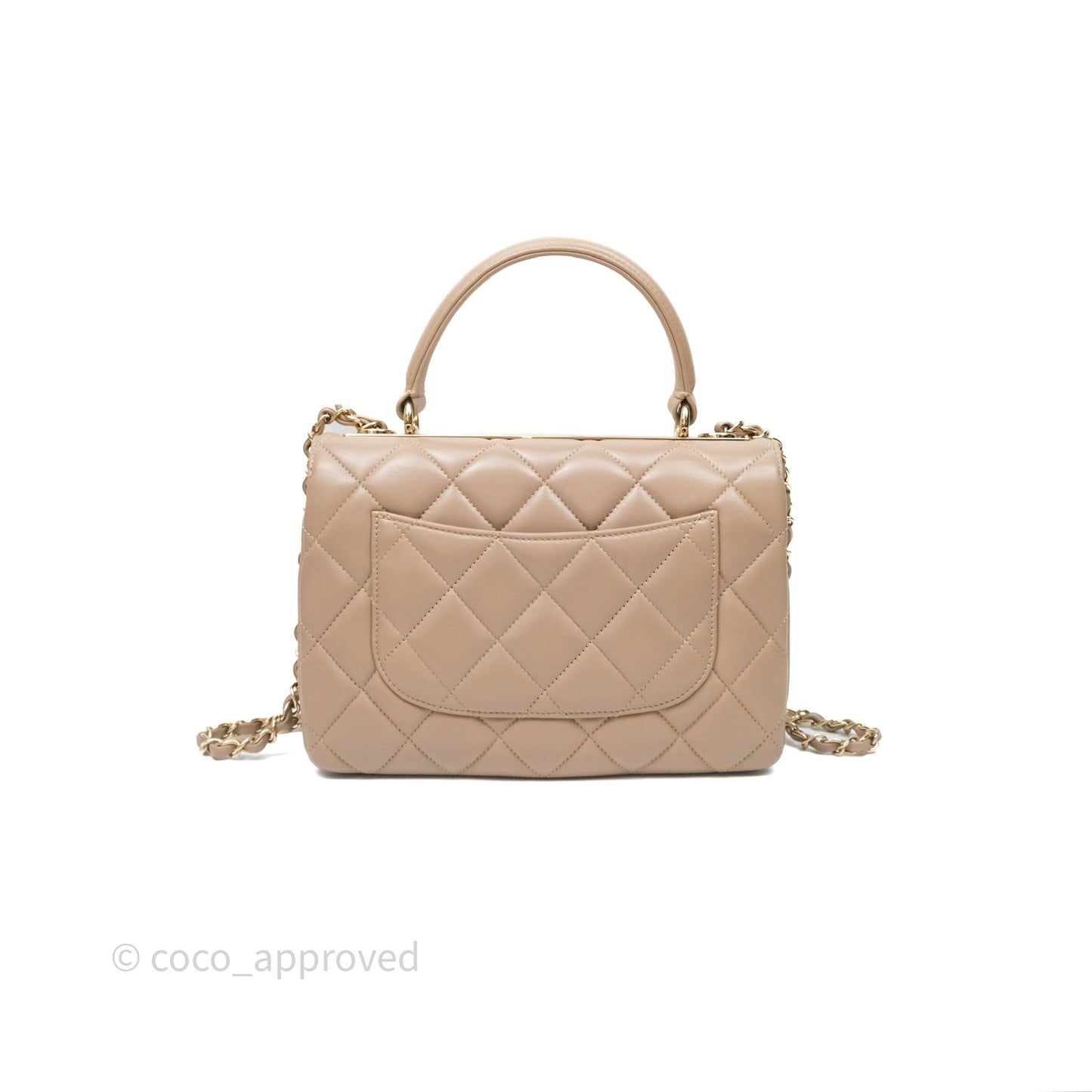 Chanel Small Trendy CC Beige Lambskin Gold Hardware