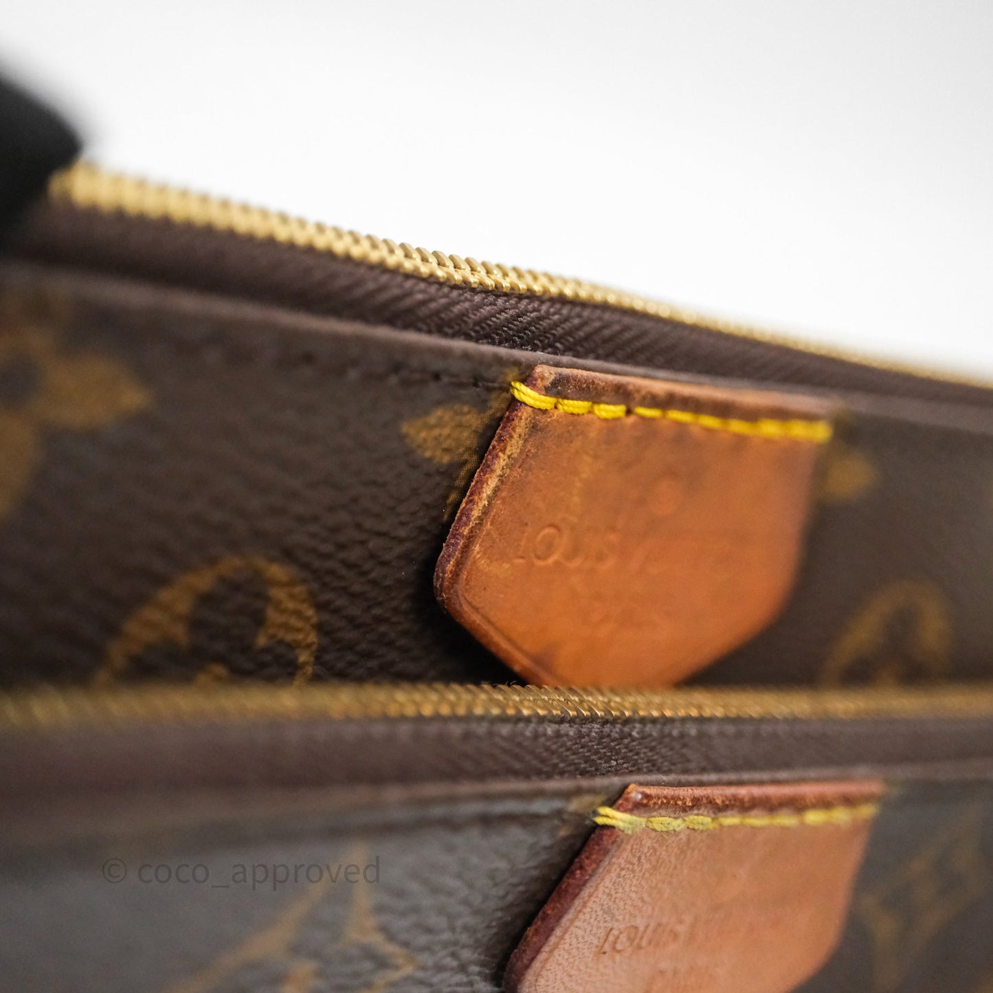 Louis Vuitton Multi Pochette Accessories Khaki Monogram Canvas