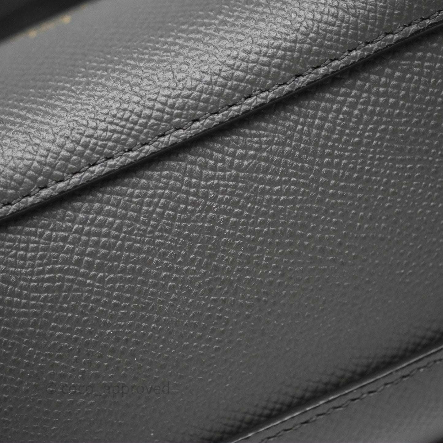 Celine Pico Belt Bag Grey Grained Calfskin Gold Hardware