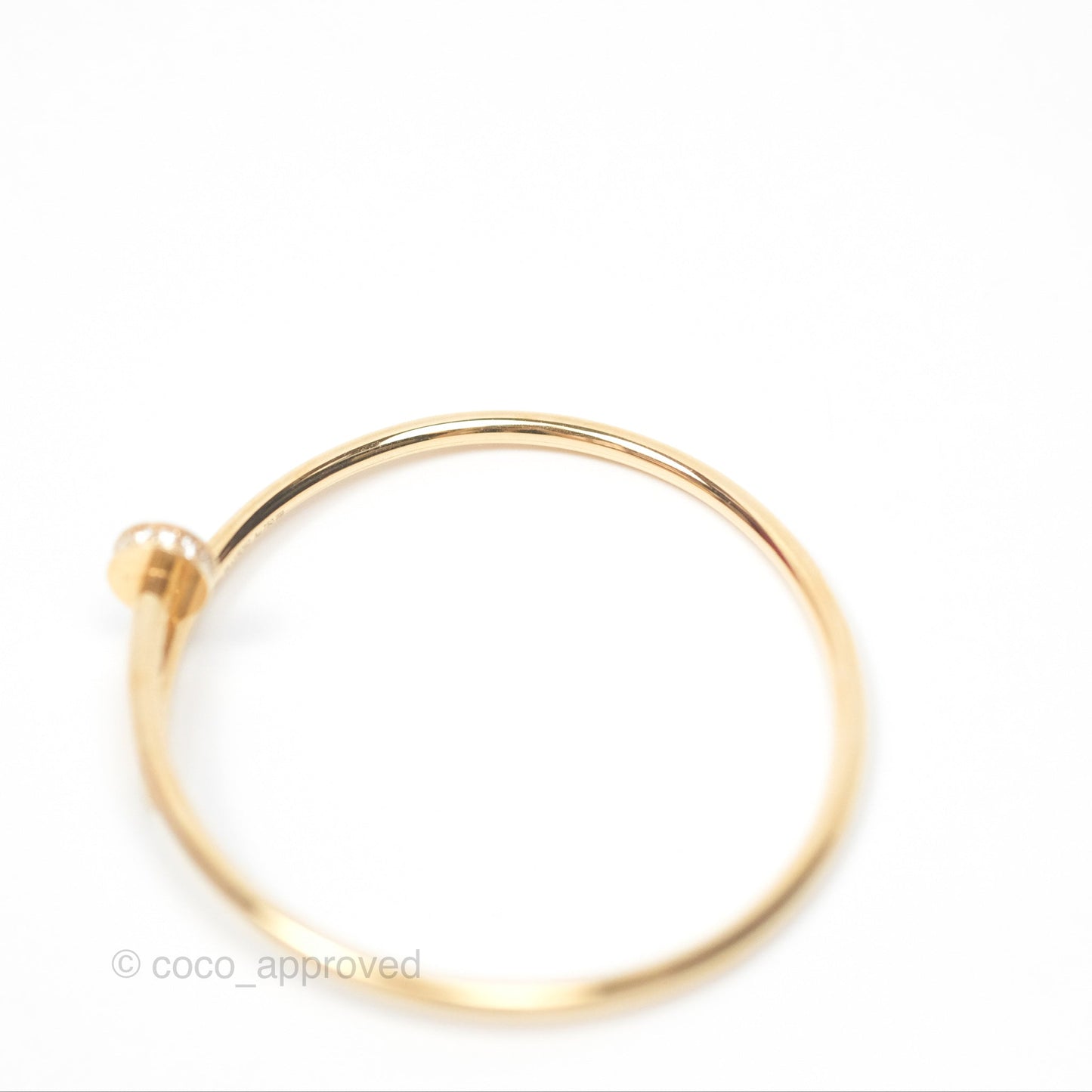 Cartier Small Juste Un Clou Bracelet 18K Yellow Gold Diamond