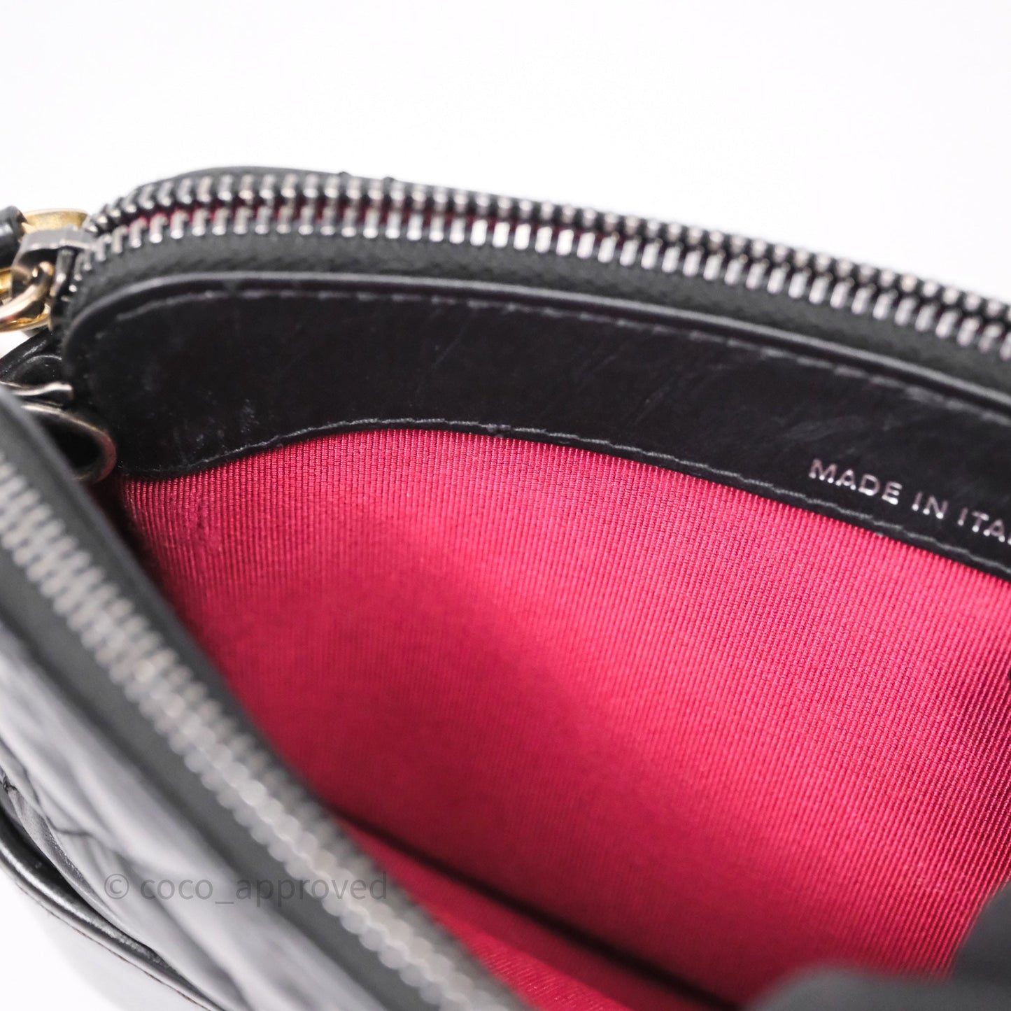 Chanel Gabrielle Clutch With Chain Aged Calfskin Black Mixed Hardware