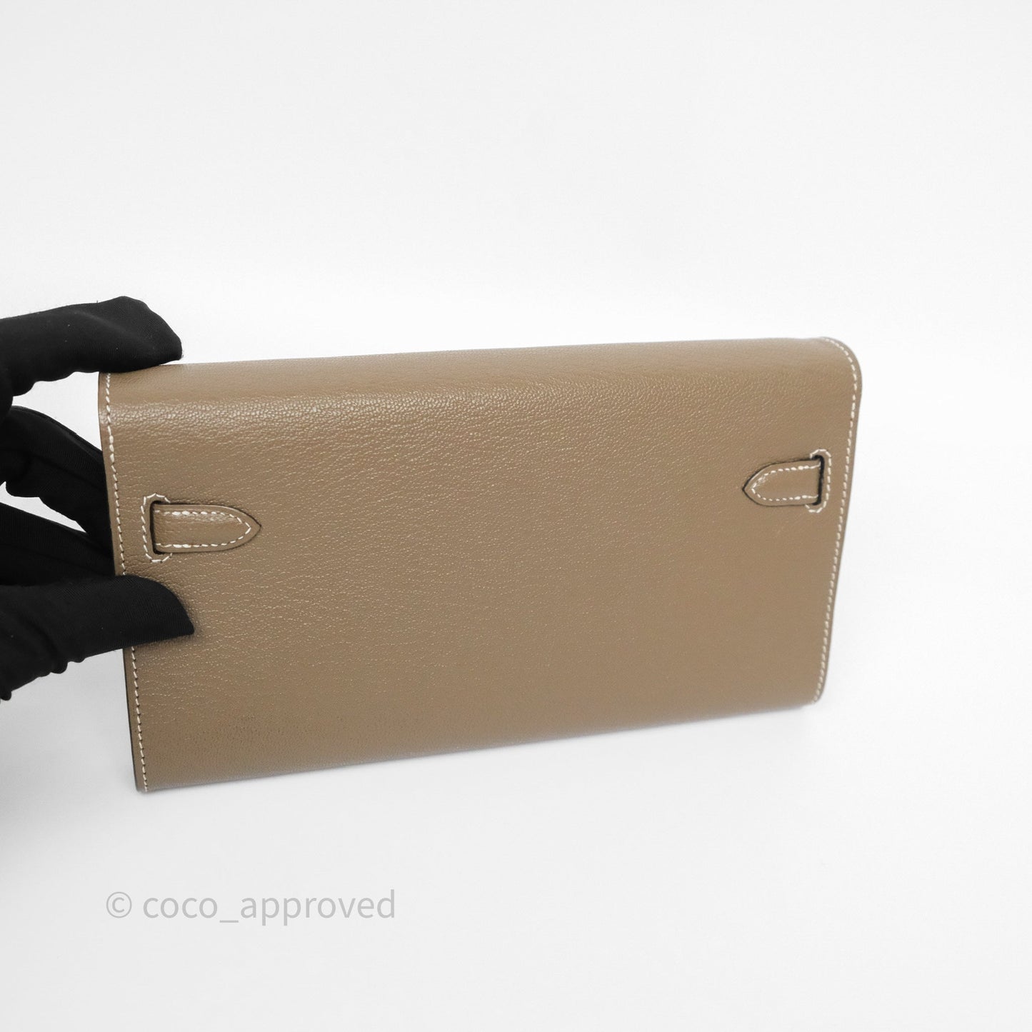 Hermès Kelly To Go Wallet Etoupe 18 Chevre Mysore Gold Hardware