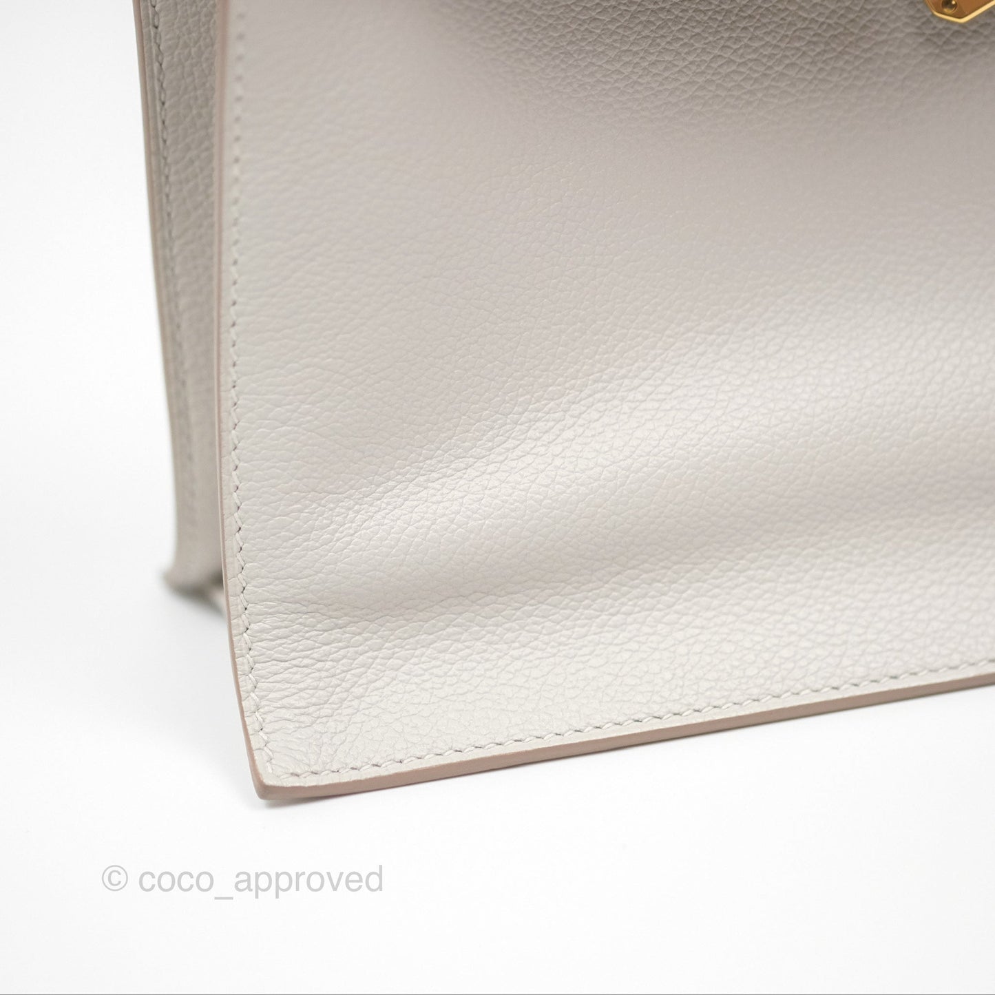 Hermès Kelly Danse II Bag Gris Perle 80 Evercolor Gold Hardware