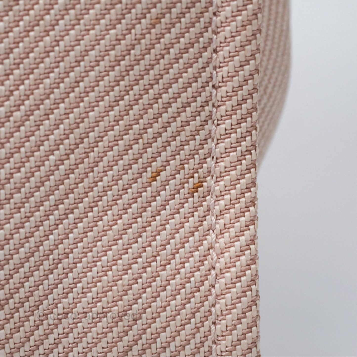 Chanel Medium Deauville Pink Canvas Gold Hardware