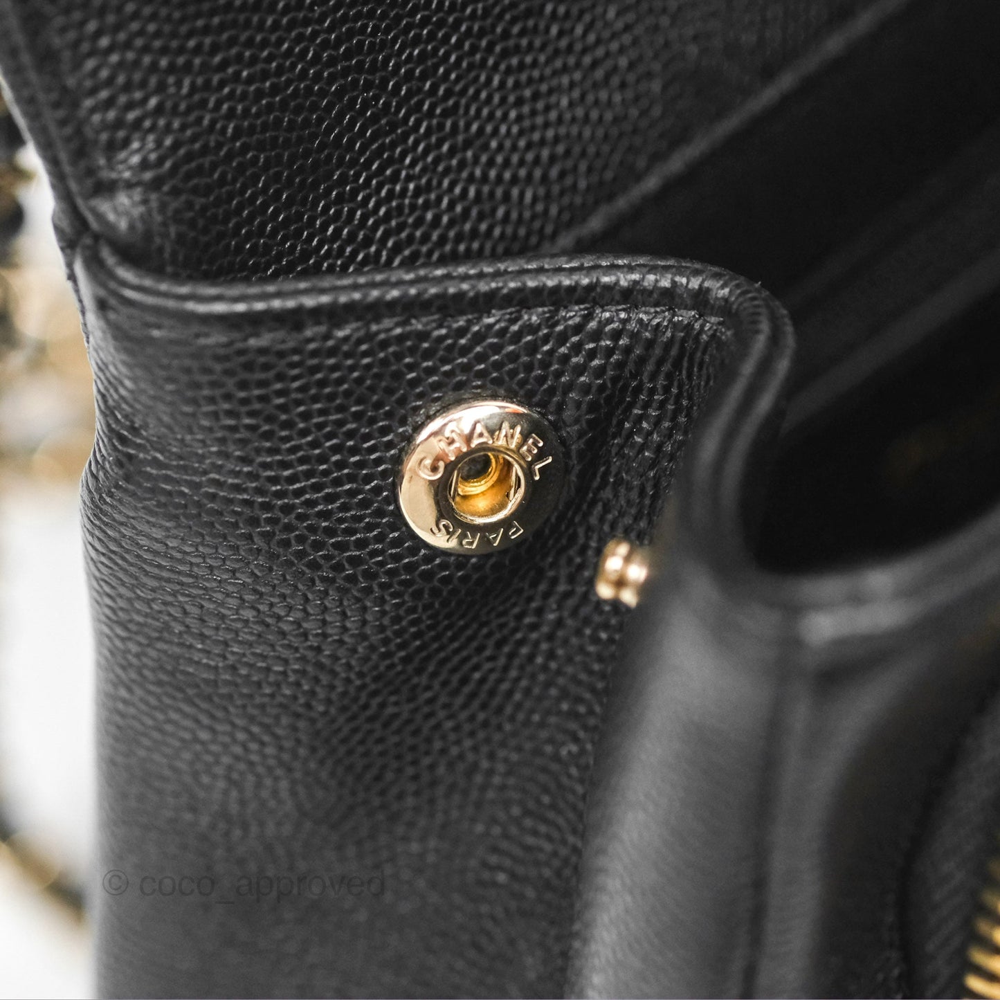 Chanel Quilted Small Business Affinity Flap Black Caviar Gold Hardware