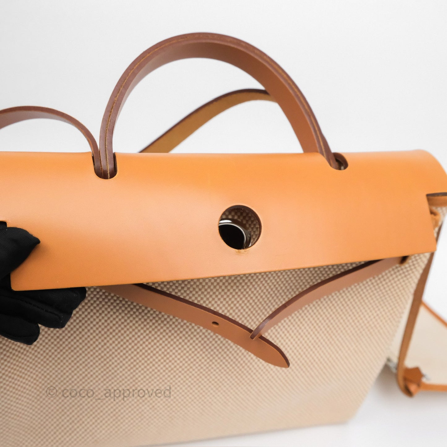 Hermès Herbag Zip 31 Ecru/Beige/Natural Canvas Palladium Hardware