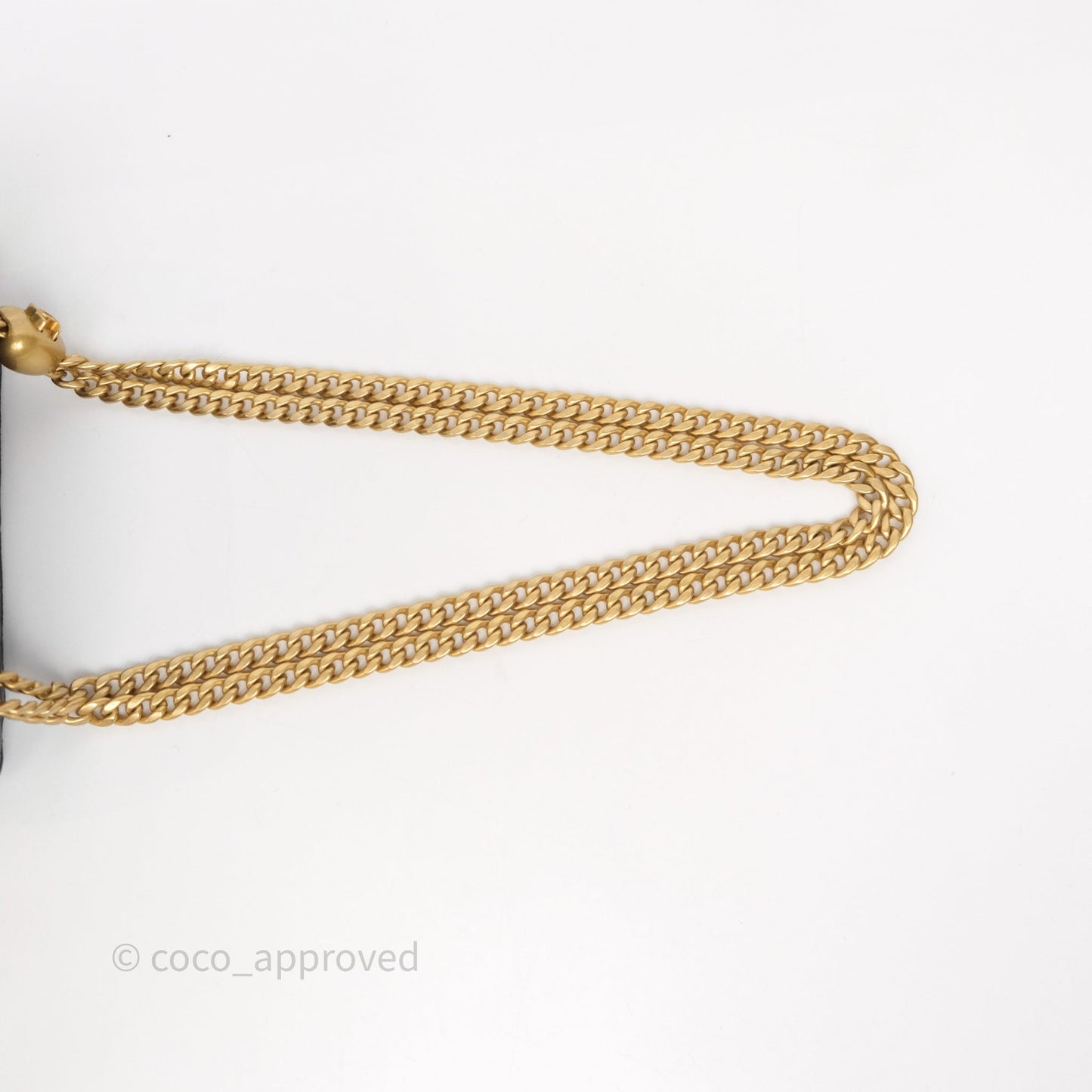 Chanel Vanity with Heart Adjustable Chain Black Caviar Aged Gold Hardware