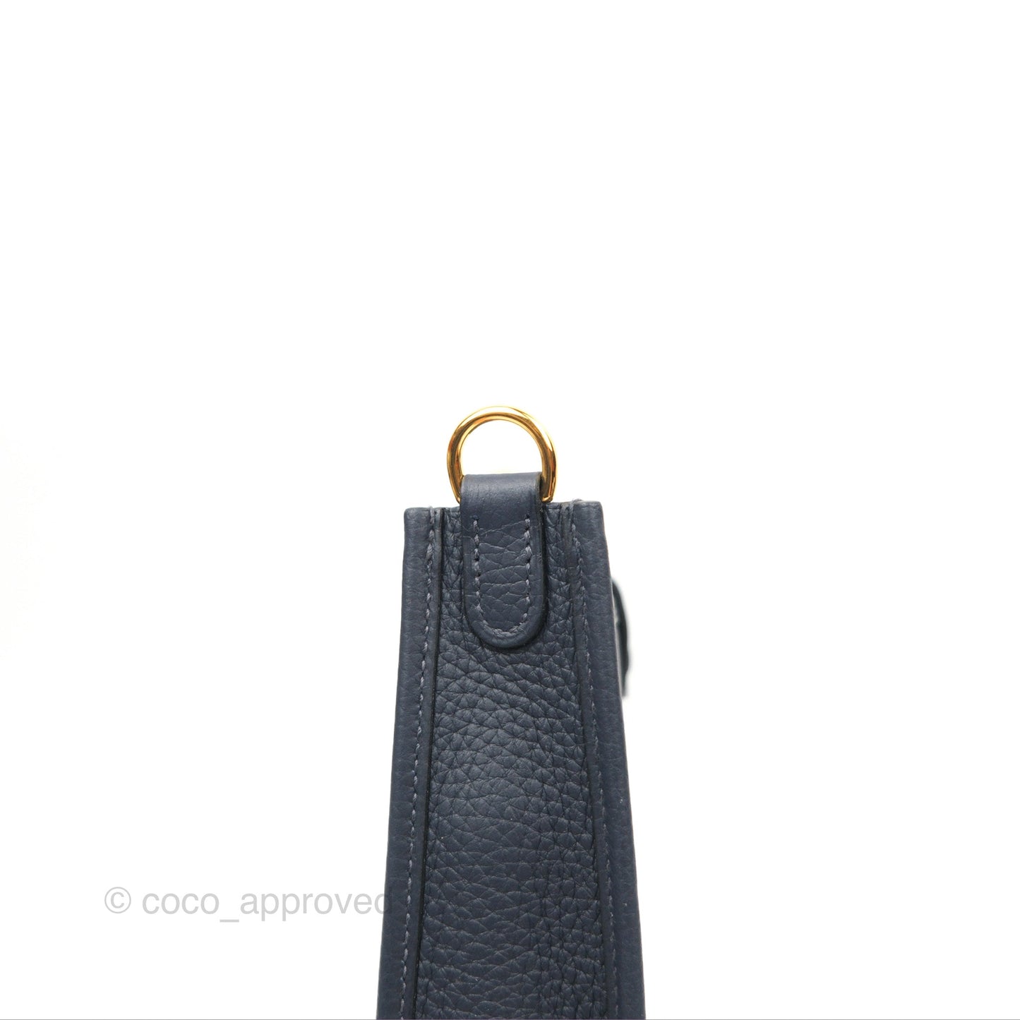 Hermès Mini Evelyne 16 Bleu Nuit 2Z/ Blue Saphir 73 Clemence Gold Hardware