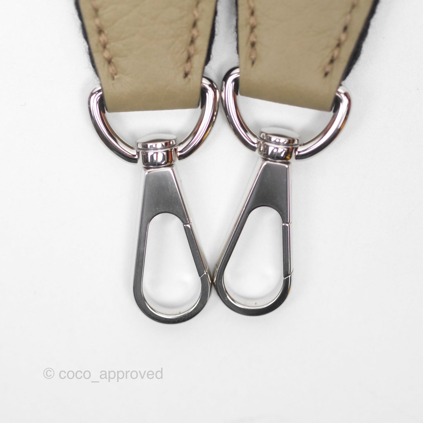 Hermès Mini Evelyne 16 Beige Marfa 8Q Clemence Palladium Hardware