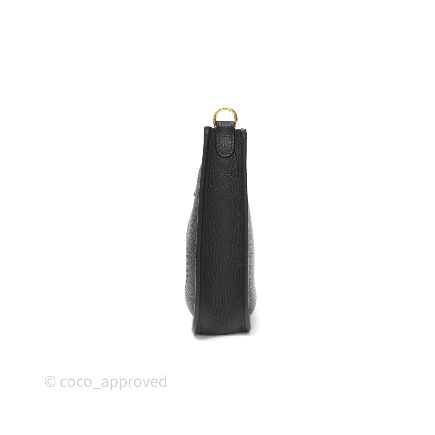 Hermès Mini Evelyne 16 Noir 89 Clemence Gold Hardware