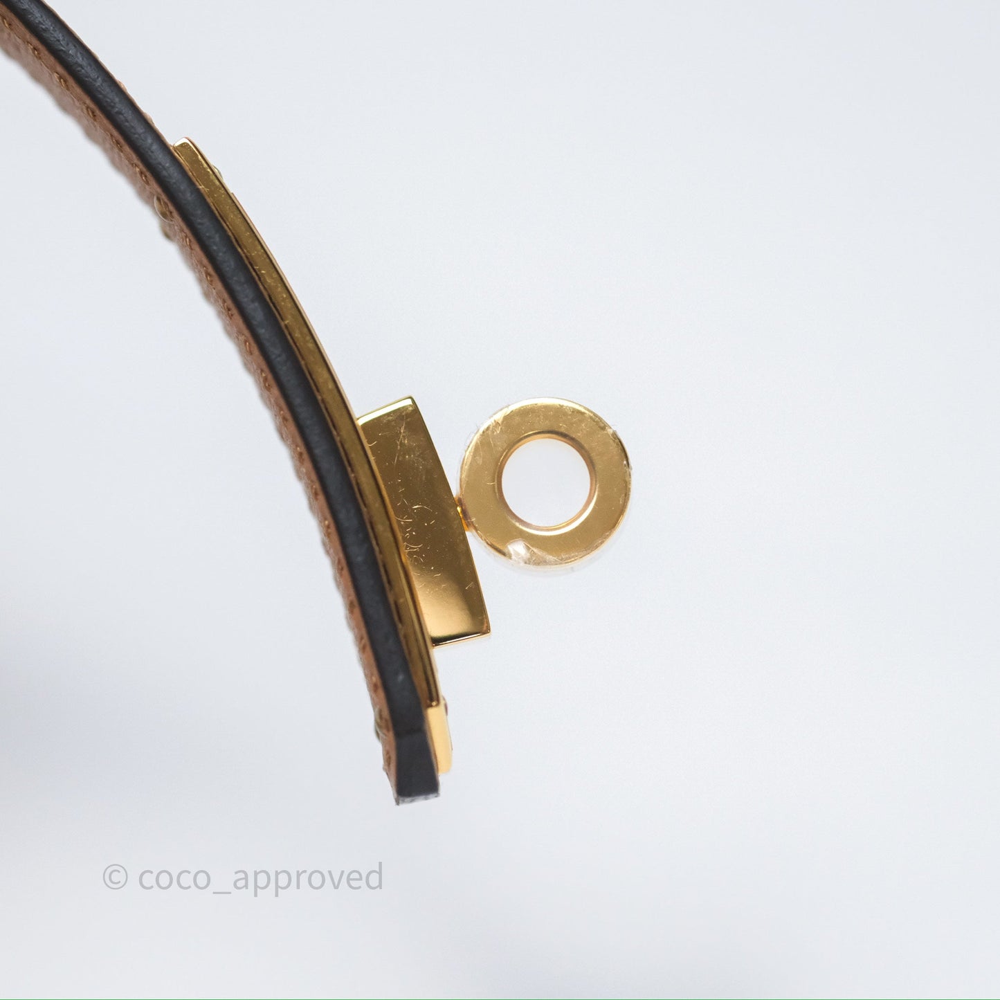Hermès Kelly Pocket 18 Belt Chai 0M Epsom Gold Hardware