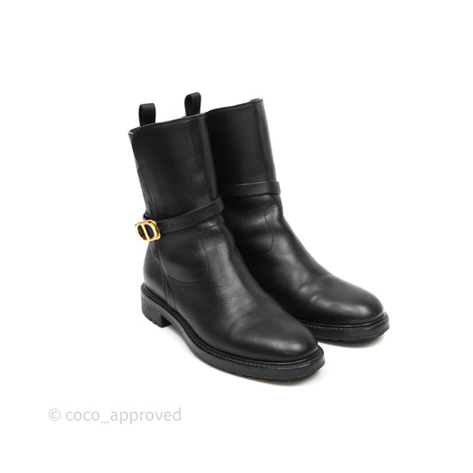 Christian Dior Empreinte Ankle Boot Black Calfskin