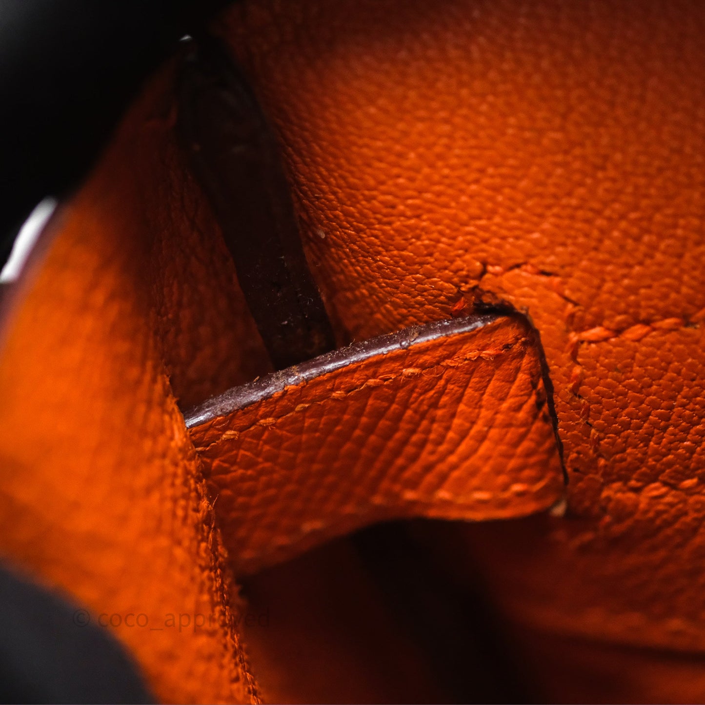 Hermès Birkin 30 Retourne Orange Epsom Palladium Hardware