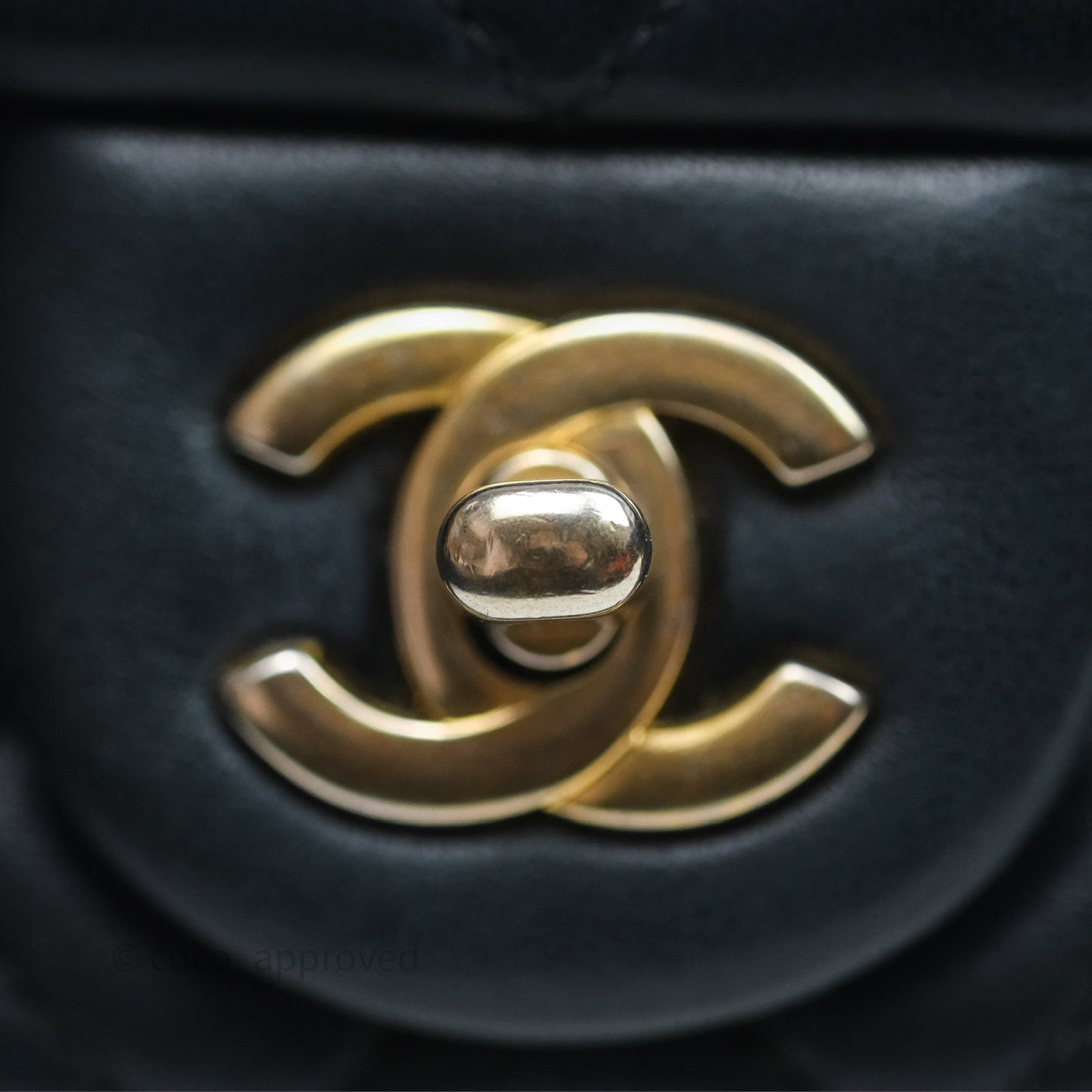 Chanel Pearl Crush Mini Square Quilted Black Lambskin Aged Gold Hardware
