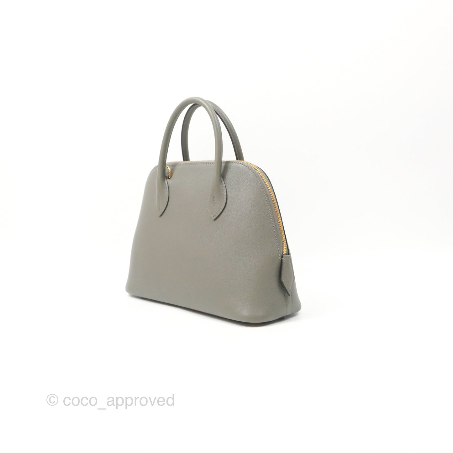 Hermès Bolide 1923 25 Gris Meyer 0L Evercolor Gold Hardware