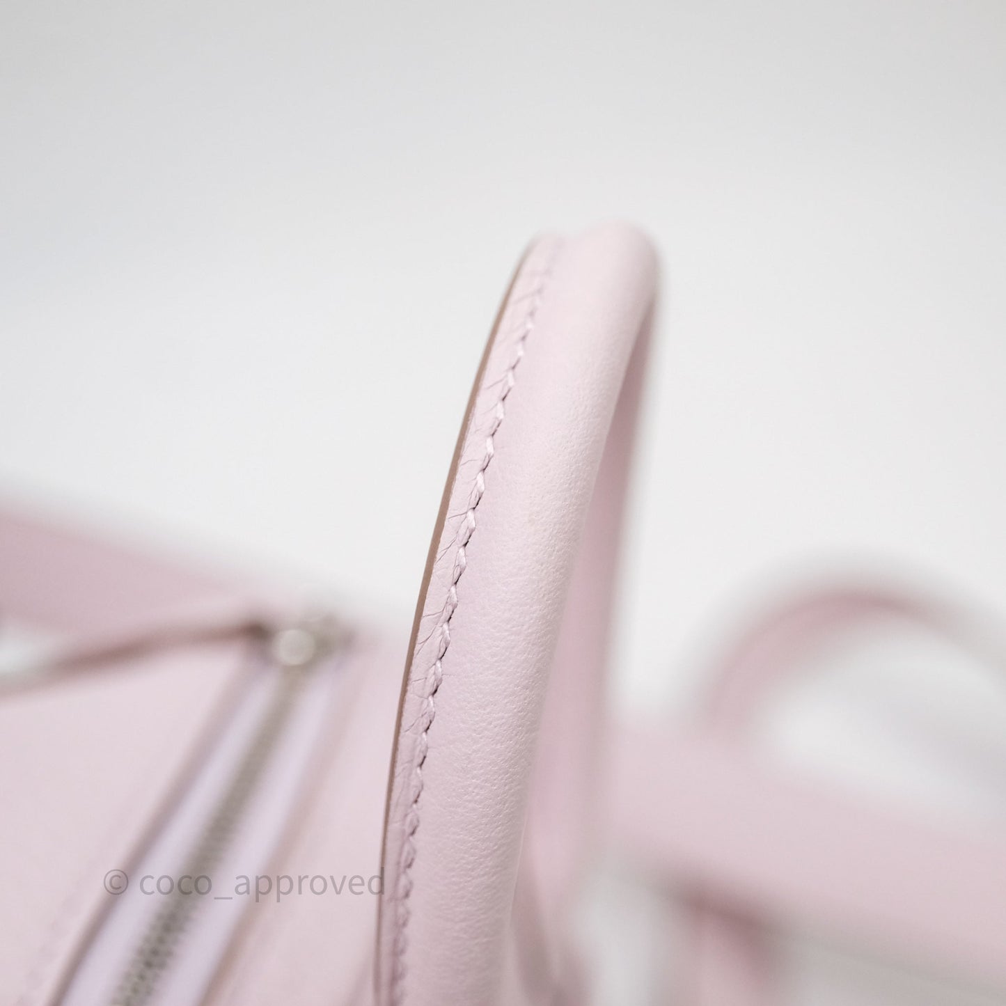 Hermès Mini Lindy 20 Mauve Pâle 09 Clemence Palladium Hardware