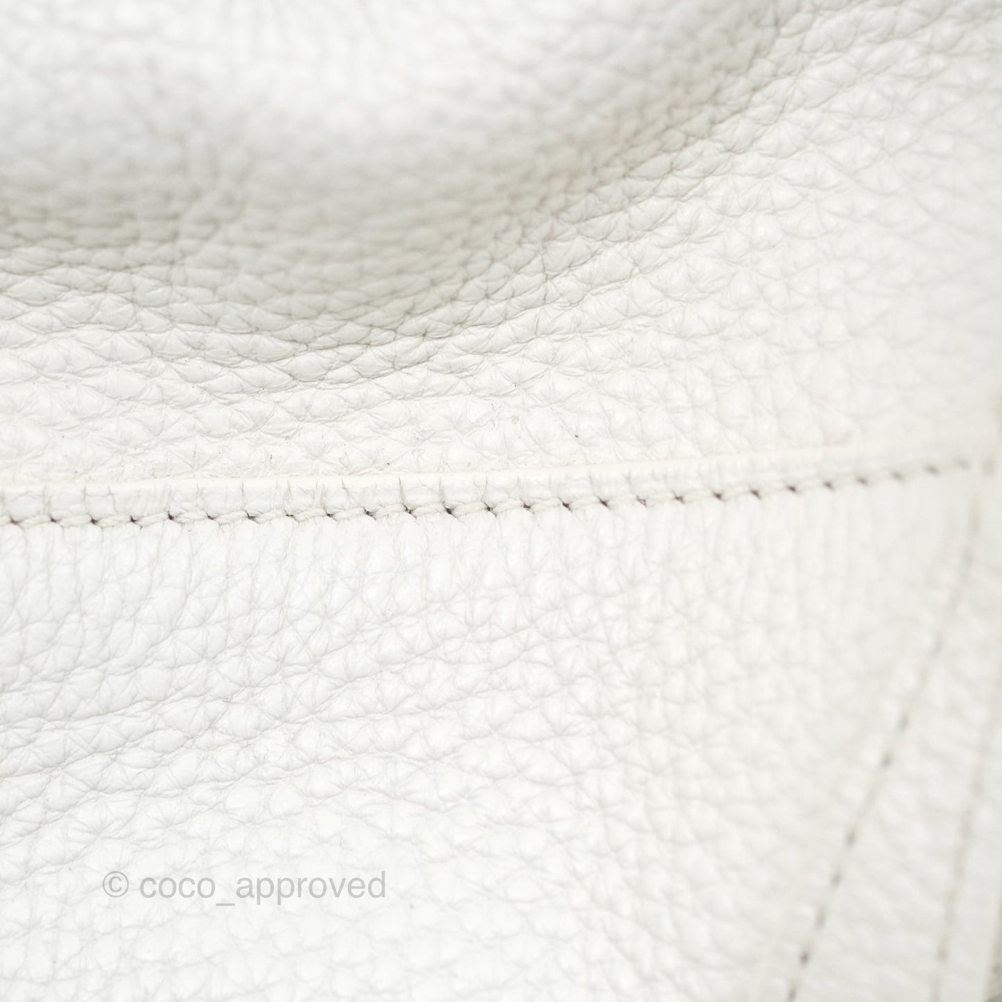 Hermès Lindy 30 White Clemence Palladium Hardware