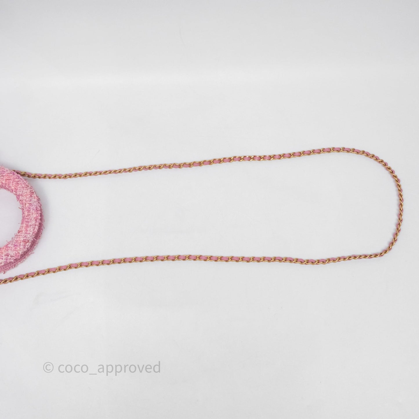 Chanel Kelly Bag Pink Tweed Aged Gold Hardware