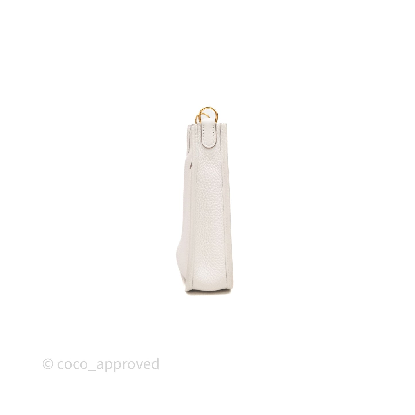 Hermès Mini Evelyne 16 Gris Pale M4 Clemence Gold Hardware