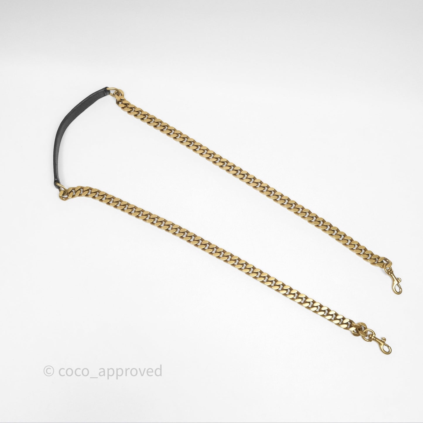 Saint Laurent Chevron Medium College Black Chain Bag Gold Hardware