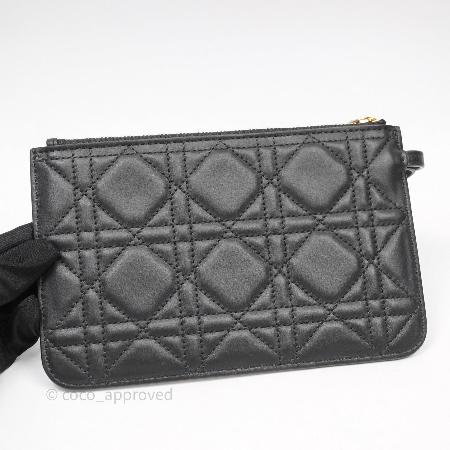 Christian Dior Medium Dior Toujours Bag Black Macrocannage Calfskin