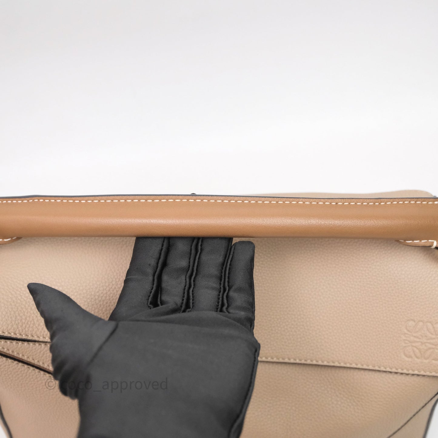 Loewe Medium Puzzle Bag Sand Mink Grained Calfskin