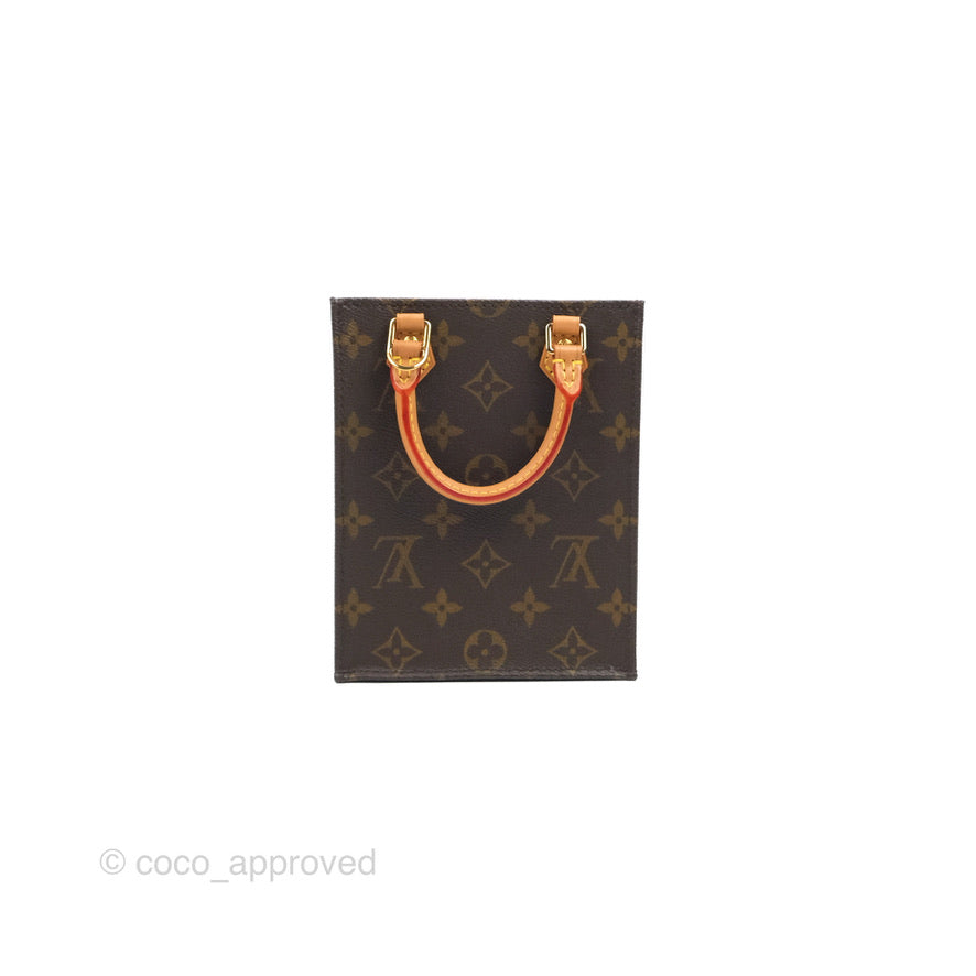 Louis Vuitton Petit Sac Plat Bag Monogram (No Strap)