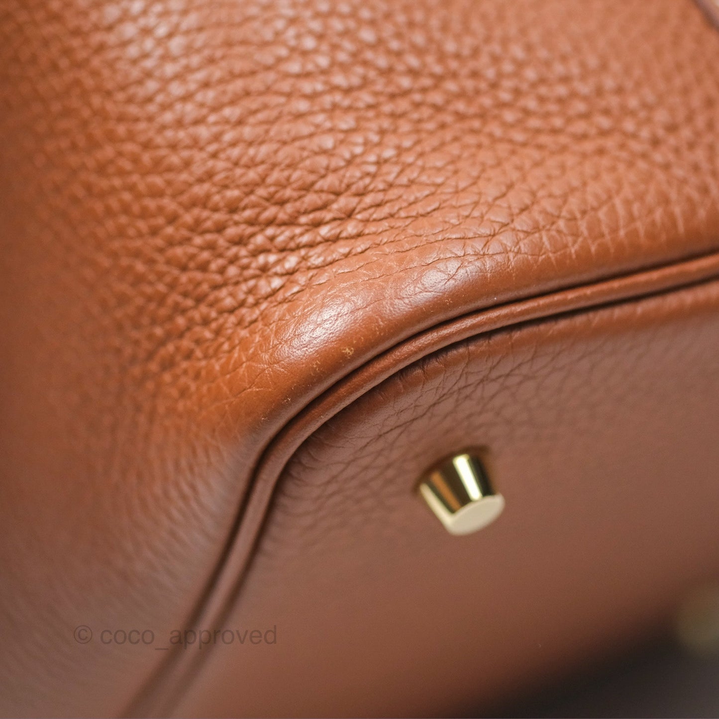 Hermès Picotin Lock 22 Gold 37 Clemence Gold Hardware