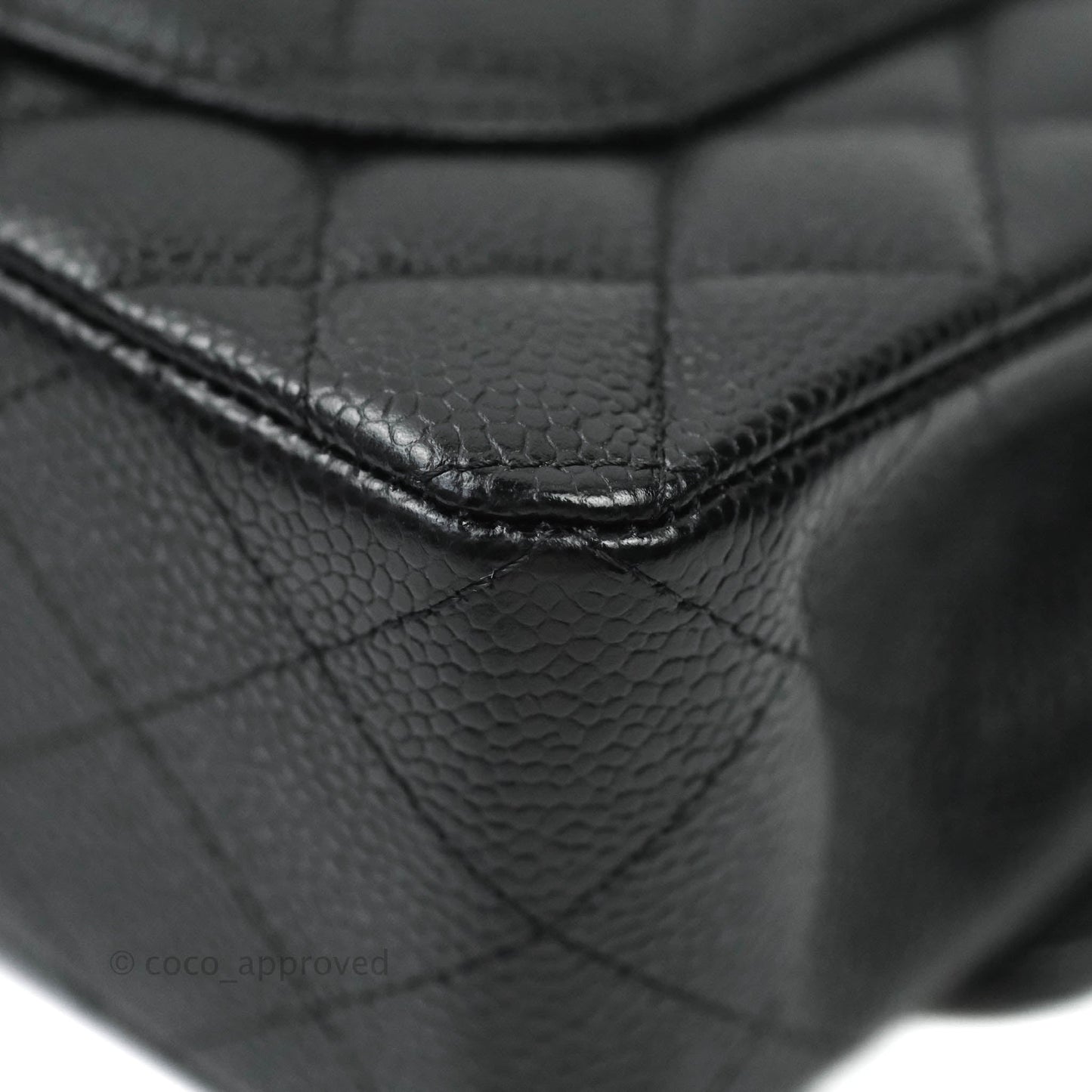Chanel Classic Small S/M Flap Black Caviar Silver Hardware