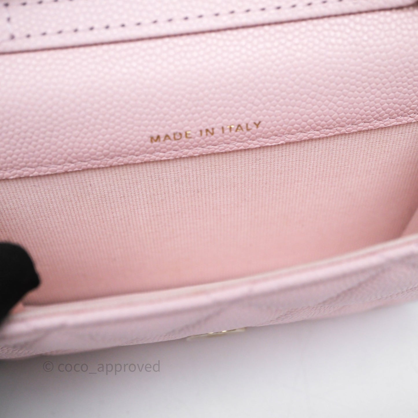 Chanel Mini Clutch With Chain Light Pink Caviar Gold Hardware