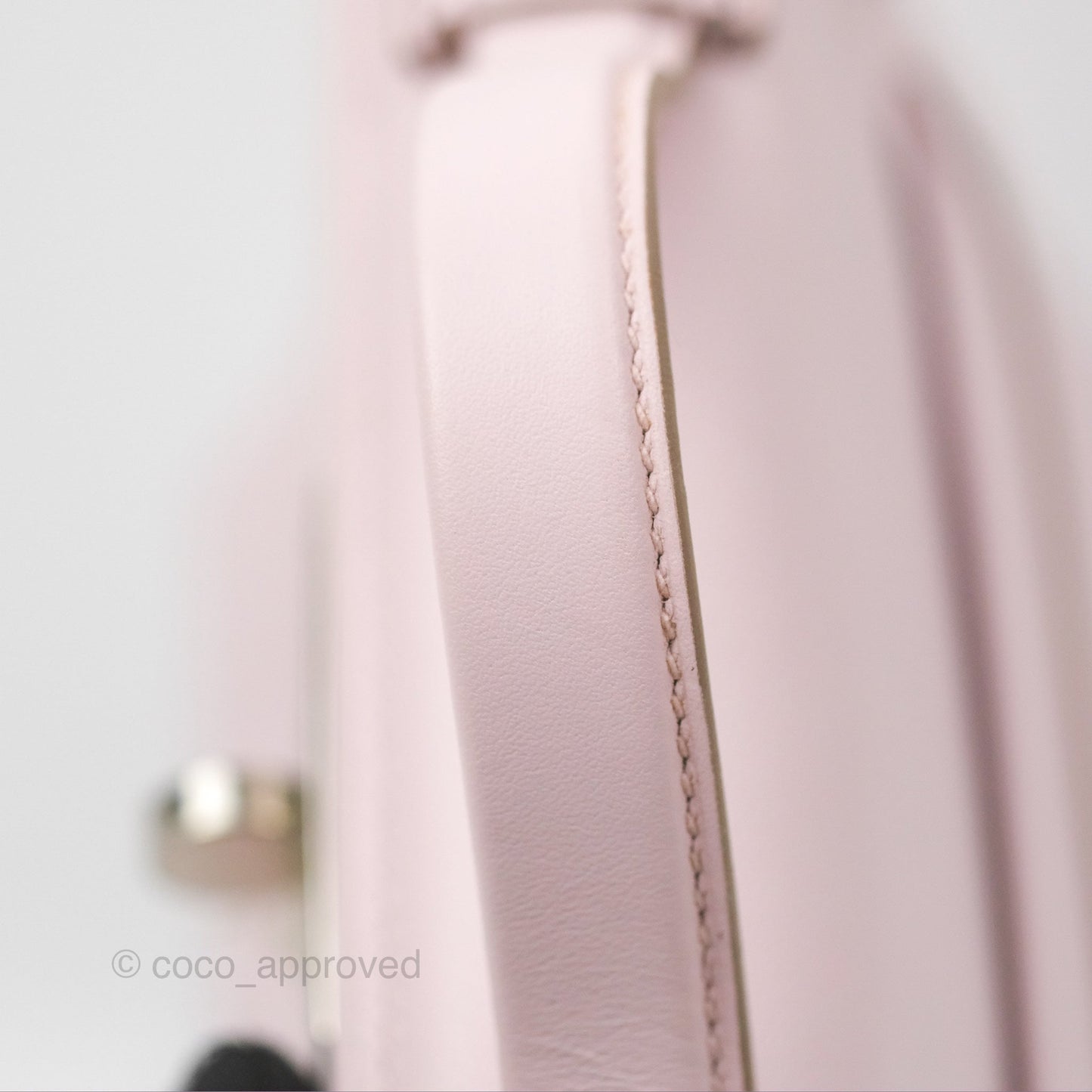 Hermès 24/24 21 Mini Mauve Pale Evercolor/Swift Palladium Hardware
