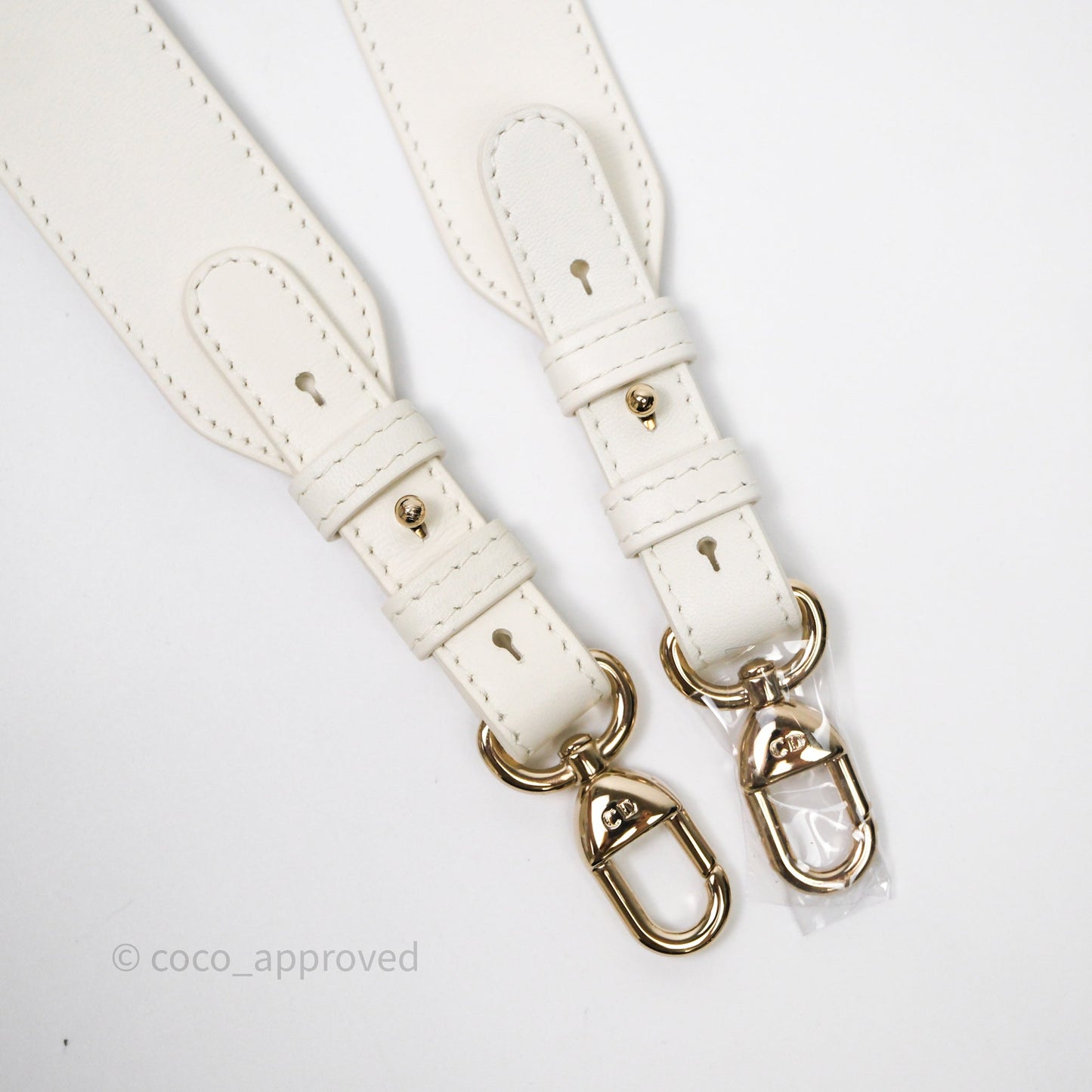 Christian Dior Small My ABCDior Lady Dior Bag White Cannage Lambskin Gold Hardware