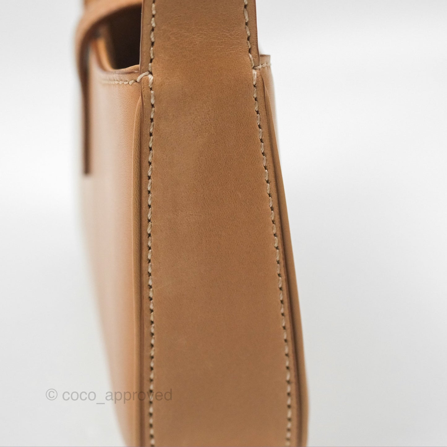 Saint Laurent Mini Le 5 À 7 Tan Calfskin Bronze Brass Hardware