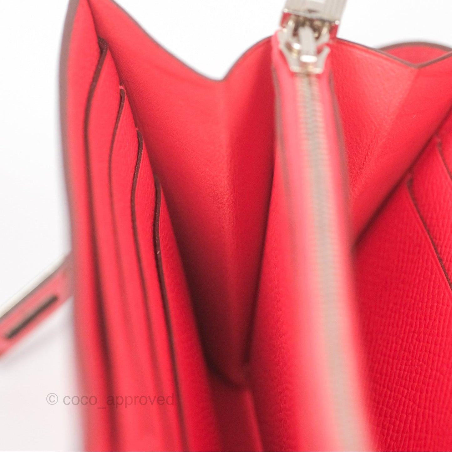 Hermès Kelly Wallet Pink Epsom Palladium Hardware
