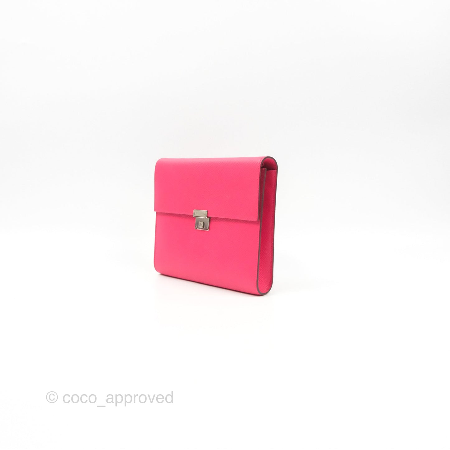 Hermès Clic 16 Wallet On Chain Rose Extreme Epsom Palladium Hardware