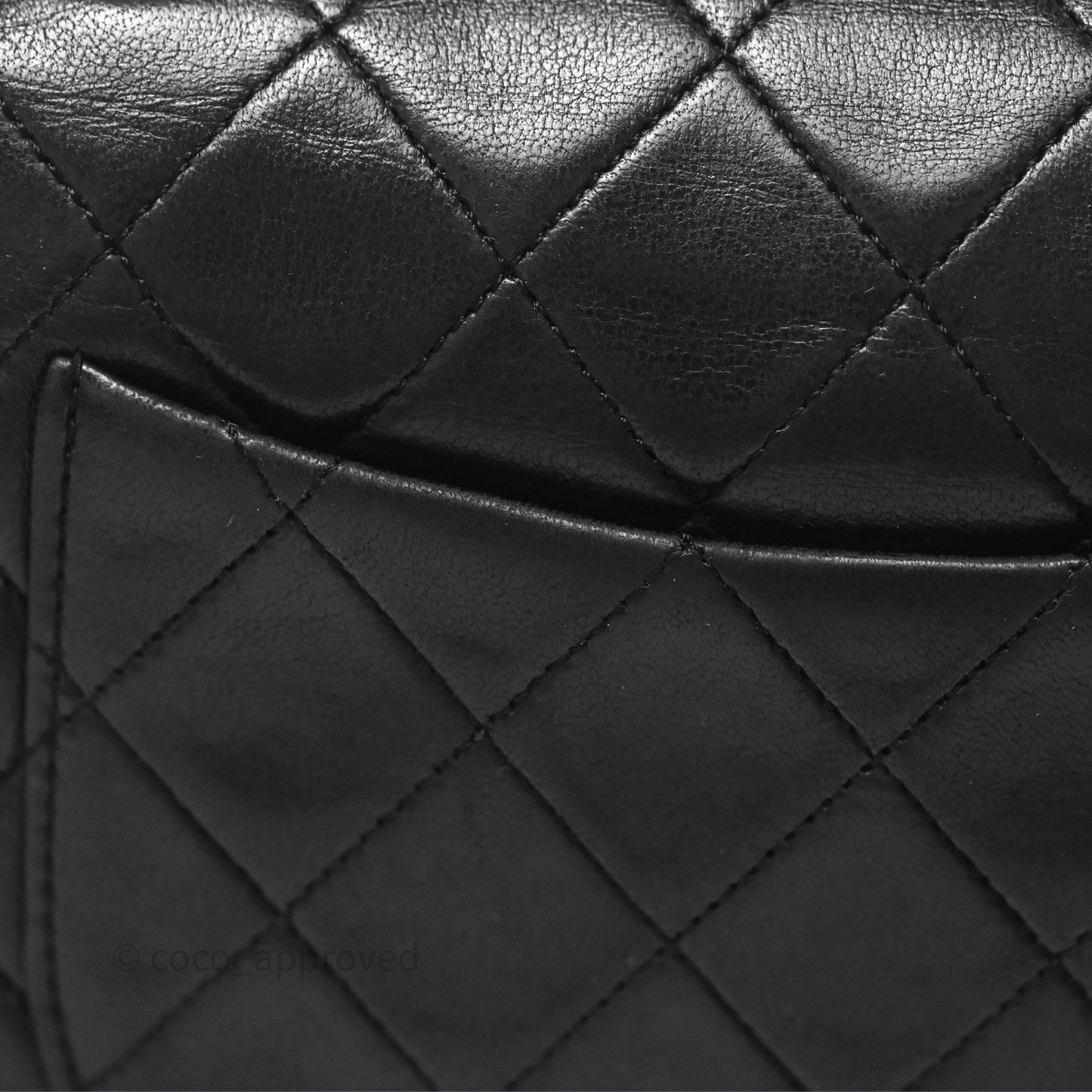 Chanel Vintage Mini Square Black Lambskin 24K Gold Hardware