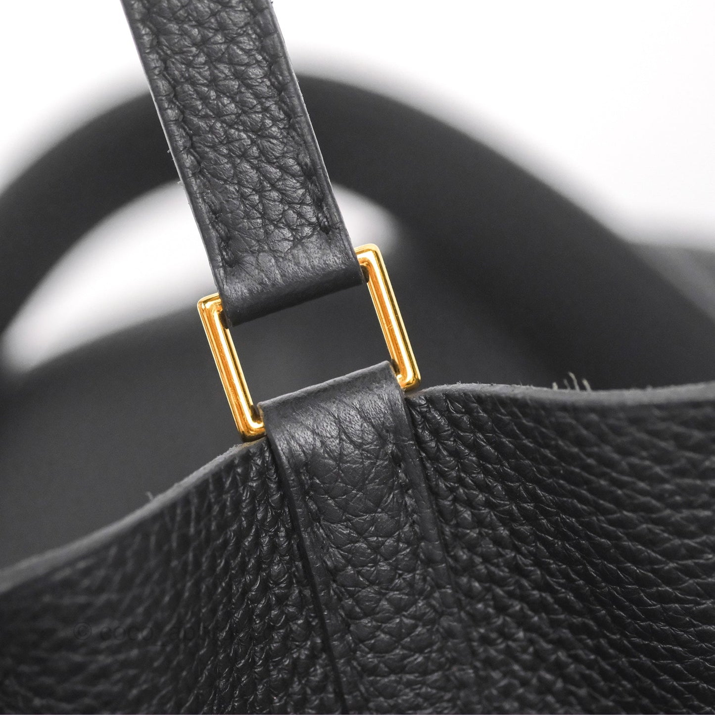 Hermès Picotin 22 Black Noir 89 Clemence Gold Hardware